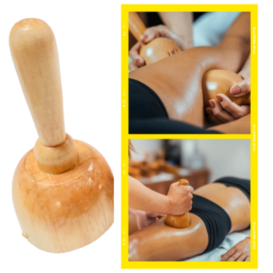 Imagen de Copa Sueca Con Rodillo Madero terapia- Anti Celulitis -