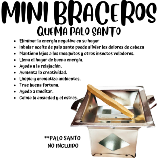 Imagen de Bracero Incensario Mini De Aluminio - Bracero Para Incienso