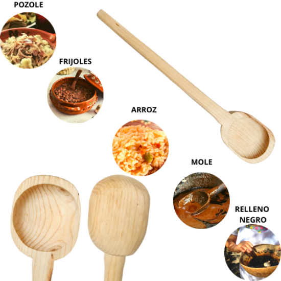 Imagen de Cuchara Molera / pozolera Grande De Madera