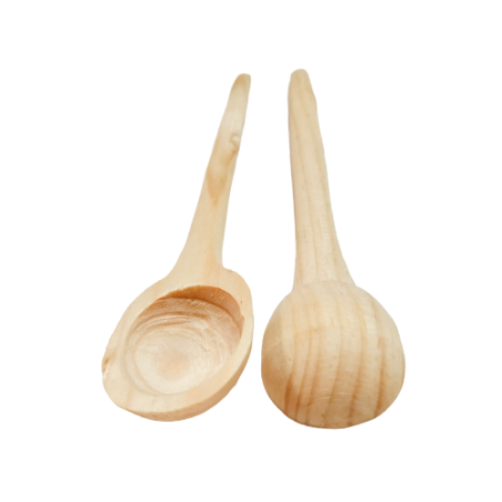 Imagen de 6 Cucharas Moleras/salseras Artesanal Uso Gral 17-19 Cm