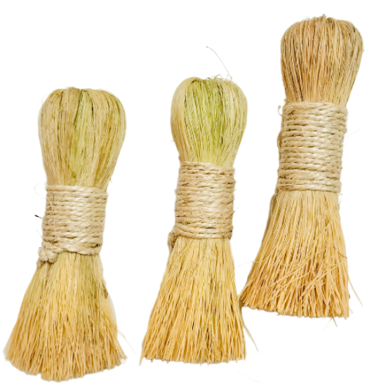 Imagen de 2 Escobetas, Escobetillas Ecológicas Zacatón P/lavar-limpiar