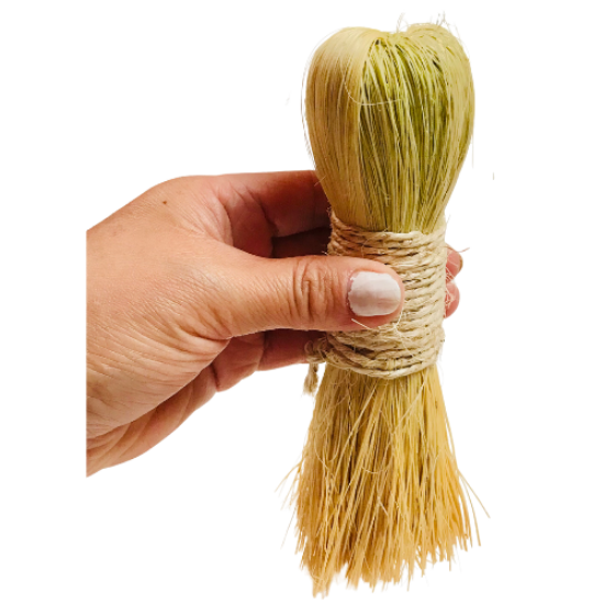 Imagen de 2 Escobetas, Escobetillas Ecológicas Zacatón P/lavar-limpiar