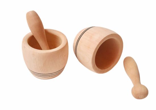 Imagen de Mortero Grande Artesanal De Madera