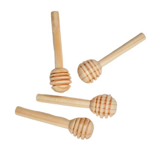 Imagen de 25 Palitas Mieleras De Madera - Cucharas Mieleras Artesanal