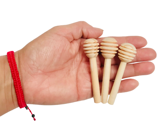 Imagen de 25 Palitas Mieleras De Madera - Cucharas Mieleras Artesanal