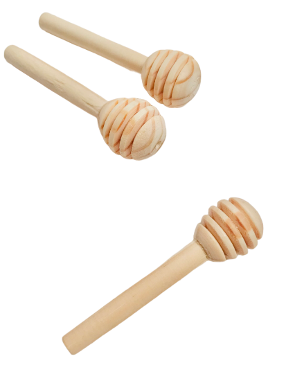 Imagen de 25 Palitas Mieleras De Madera - Cucharas Mieleras Artesanal