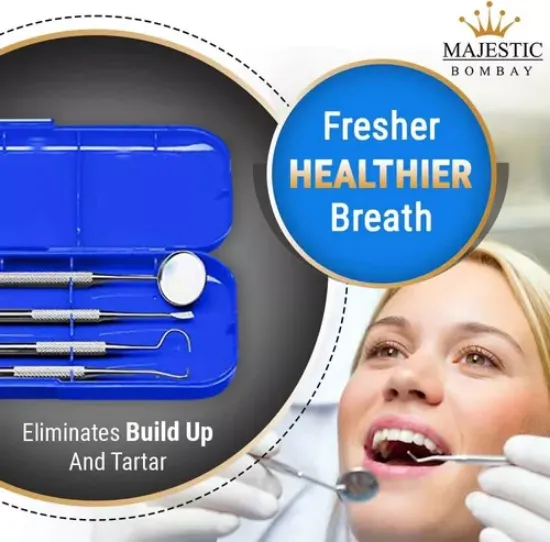 Imagen de Set Higiene Dental Herramientas Uso Personal Prof Acero Inox