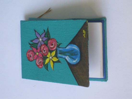 Imagen de Pintura original plasmada en una libreta artesanal