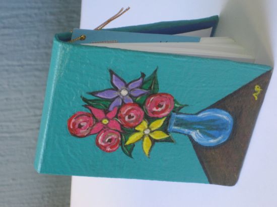 Imagen de Pintura original plasmada en una libreta artesanal