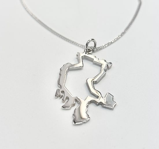 Imagen de Dije mapa de Zacatecas.