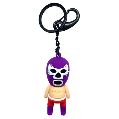 Imagen de By Mexico Llavero 3D Shishitas morado luchador 