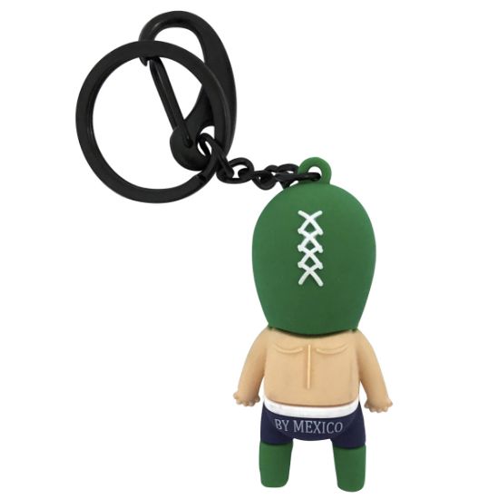 Imagen de By Mexico Llavero 3D Shishitas verde luchador 