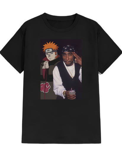 Imagen de Playera manga corta 100% algodón diseño estampado "Pck naruto" 