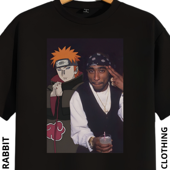 Imagen de Playera manga corta 100% algodón diseño estampado "Pck naruto" 