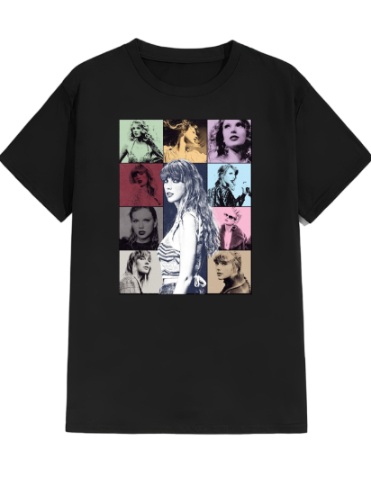 Imagen de Playera manga corta 100% algodón diseño estampado "Taylor Sw" 
