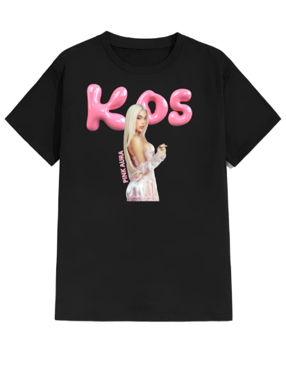 Imagen de Playera manga corta 100% algodón diseño estampado "Kenia pink aura"