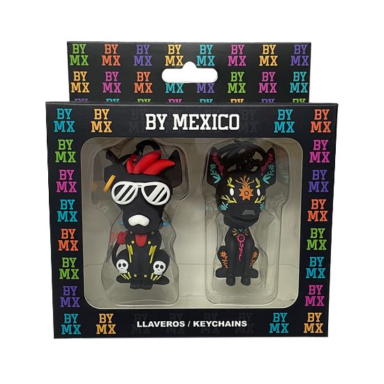 Imagen de By Mexico Llavero 3D Dúo Xolo Tepache y Chilaquil  