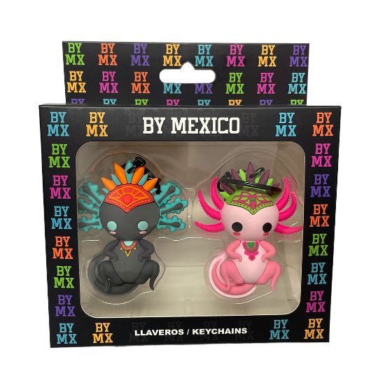 Imagen de By Mexico Llavero 3D Dúo  Ajolotes Yul e Iztli 