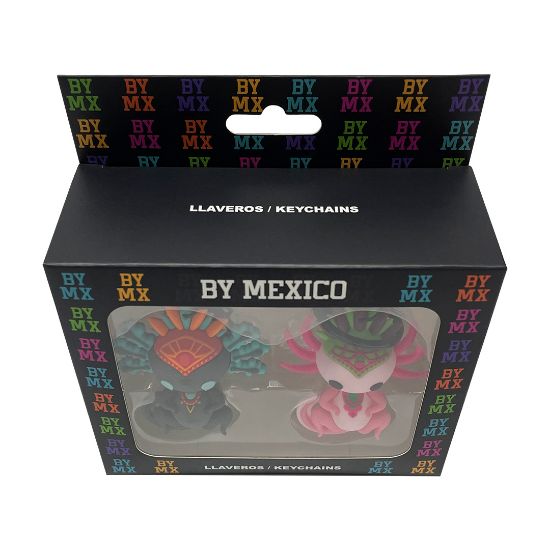 Imagen de By Mexico Llavero 3D Dúo  Ajolotes Yul e Iztli 