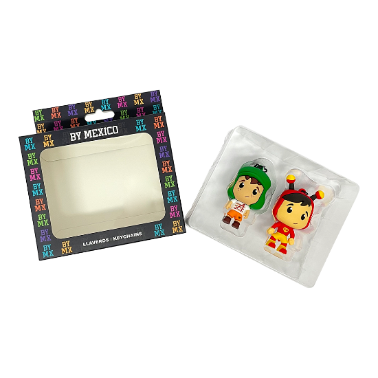 Imagen de By Mexico Llavero 3D Dúo Chavo y Chapulín 