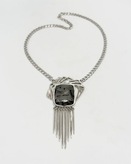 Imagen de Juego aretes y anillo cortinas de plata