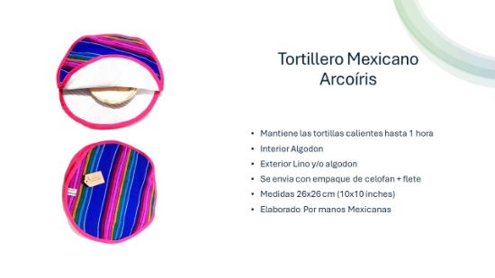 Imagen de TORTILLERO MEXICANO ARCOIRIS