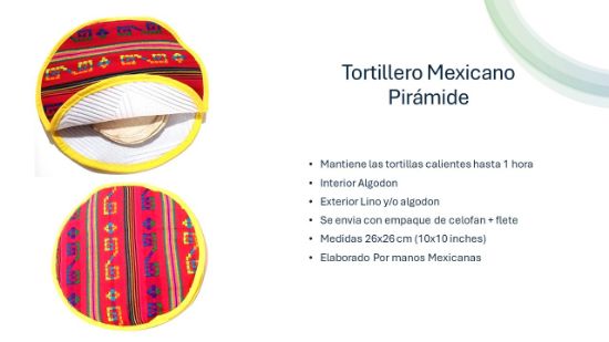 Imagen de TORTILLERO MEXICANO PIRAMIDE