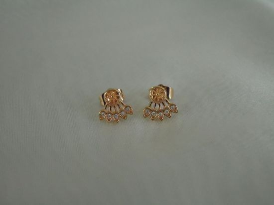 Imagen de Arete atrapasueños hecha de chapa de oro