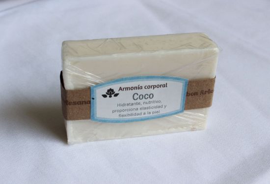 Imagen de Jabón Artesanal Rectangular Coco 90 gr