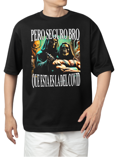 Imagen de Playera manga corta 100% algodón calacas chidas gym "Estas seguro bro"
