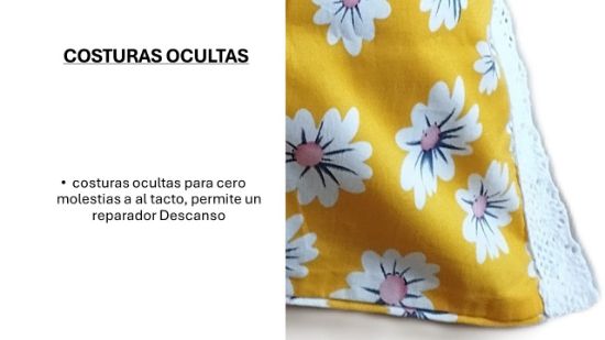 Imagen de FUNDA PARA ALMOHADA MATRIMONIAL 100% LINO Y 100 % ALGODON (AMARILLO -ENCAJE BOLILLO