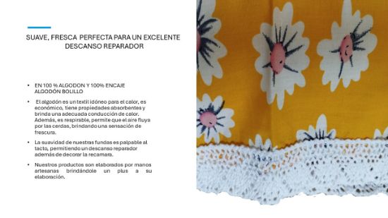 Imagen de FUNDA PARA ALMOHADA MATRIMONIAL 100% LINO Y 100 % ALGODON (AMARILLO -ENCAJE BOLILLO