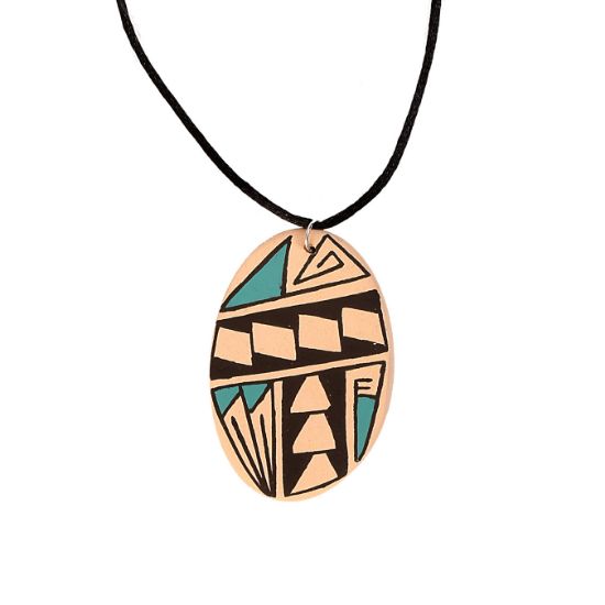 Imagen de Dije de barro decorado