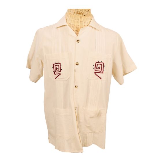 Imagen de Camisa de manta bordado a mano