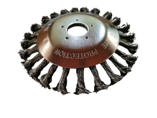 Imagen de Cortador de alambre trenzado para desbrozadora 8" de diámetro incluye roldanas de ajuste M10L