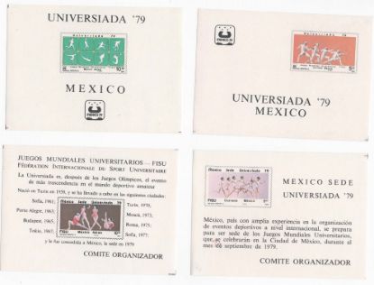 Imagen de HOJAS SOUVENIR 1979 MINT DEPORTES UNIVERSIADA