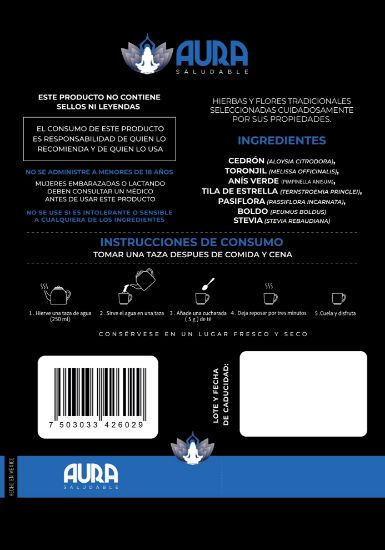 Imagen de Té Aura Nocturna 100% Natural 200g