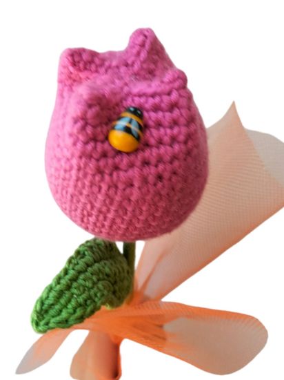 Imagen de Set de tulipanes tejidos 