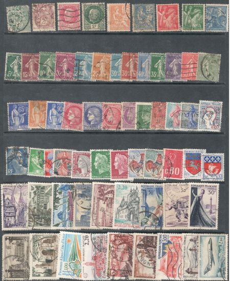 Imagen de COLECCIÓN DE ESTAMPILLAS DE FRANCIA VARIOS AÑOS