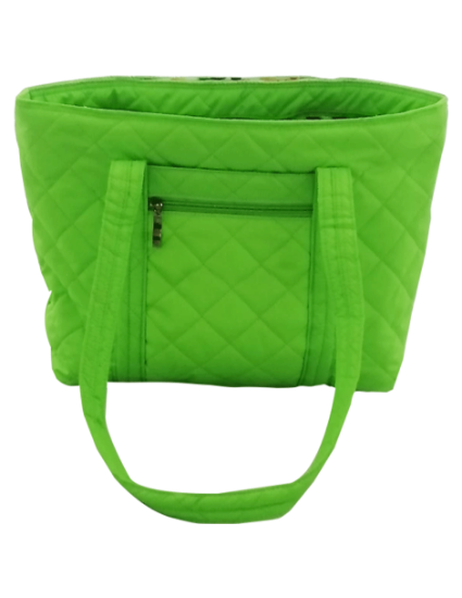 Imagen de BOLSA DAMA TIPO TOTE COLOR VERDE NEÓN