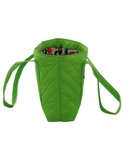Imagen de BOLSA DAMA TIPO TOTE COLOR VERDE NEÓN