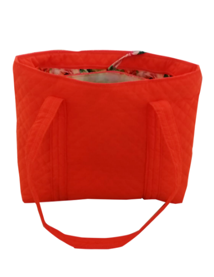 Imagen de BOLSA DAMA TIPO TOTE COLOR NARANJA NEÓN