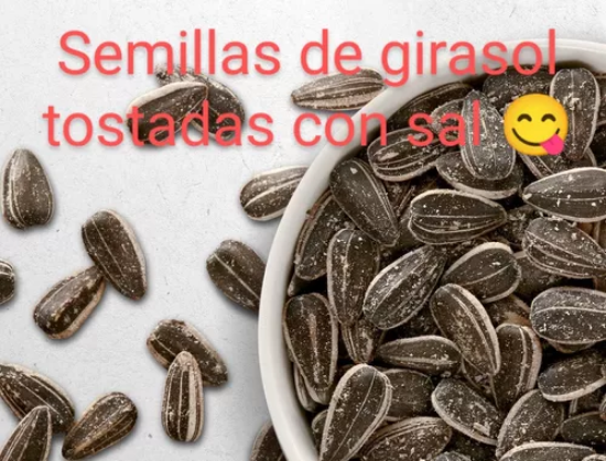 Imagen de Semillas de girasol enteras tostadas