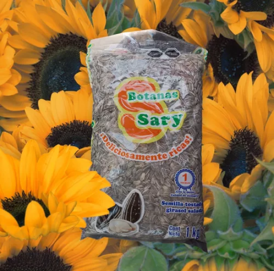 Imagen de Semillas de girasol enteras tostadas