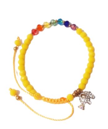 Imagen de Pulsera Amarilla Con Elefante Y 7 Chakras - Abrecaminos