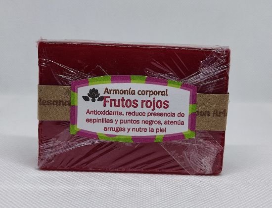 Imagen de Jabón Artesanal Rectangular de Frutos rojos 90 gr