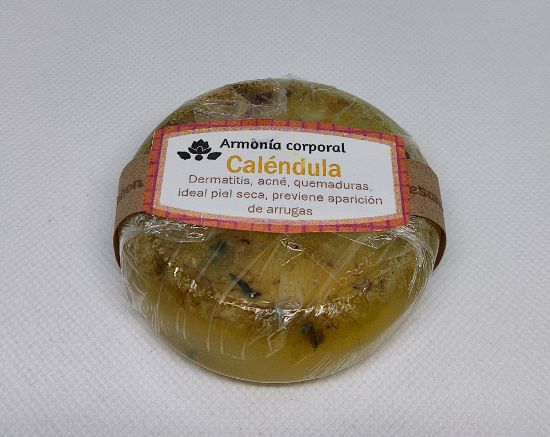 Imagen de Jabón Artesanal Redondo de Caléndula 75 gr