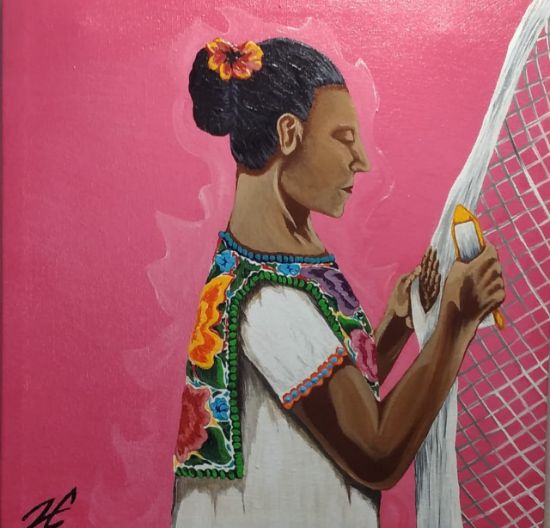 Imagen de Obra decorativa ''MESTIZA  MAYA''