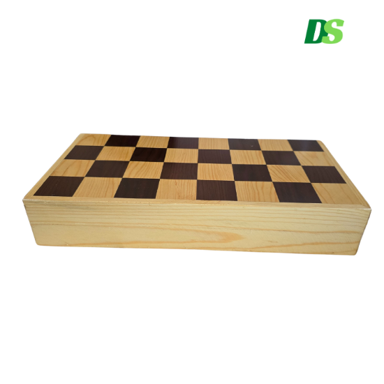 Imagen de Ajedrez De Madera Artesanal: 45x45 Cm. Tablero Plegable