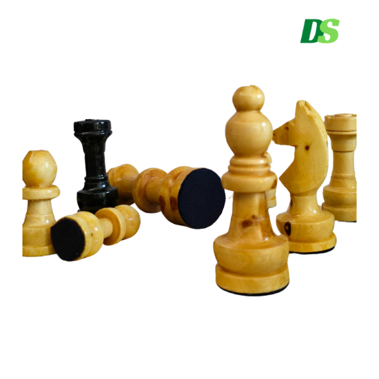 Imagen de Ajedrez De Madera Artesanal: 45x45 Cm. Tablero Plegable